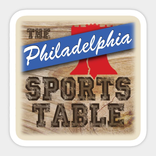 Vintage Philadelphia Sports Table Logo Sticker by jwarren613